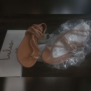 Lulu's Lace-Up Gladiator Sandals